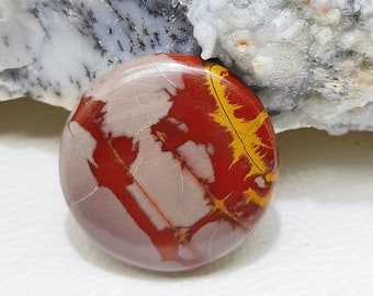 Round Shape ! Noreena Jasper Gemstone/Noreena Jasper Smooth Gemstone/Noreena Jasper Cabs/Making For Jewelry/Size:- 37x37x7 mm