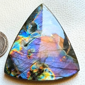 AAA + Top-Qualität Trillion natürlichen Labradorit multi auffällige wunderschöne Anhänger machen Trillion Form Größe 65x56x7.mm für den Einsatz alle Schmuck machen