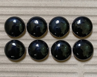 8-30 mm Natural AAA+ Black Obsidian Round Shape Cabochon,, flat back, Cab 5,6,7,8,9,10,11,12,13,14,15,16,17,18,19,20,25,30 mm sizes!!!