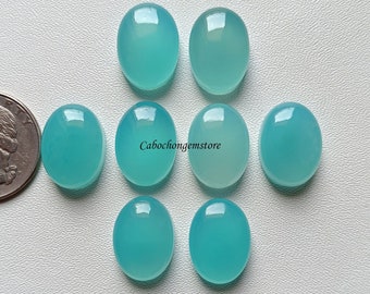 AAA+ paraiba chalcedoon ovale cabochon, chalcedoonkristal, chalcedoonsieraden, lot chalcedoon, chalcedoonketting losse chalcedoon.