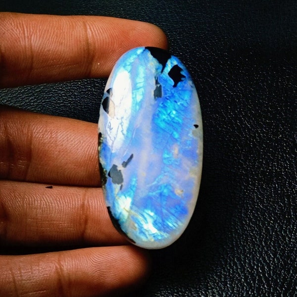 Rare Quality Moonstone Oval, Oval Moonstone, Polished Moonstone Size:-50x25x7 Mm. Loose Moonstone Making All Jewelry.