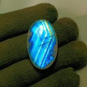 31X18X6 mm Rainbow Moonstone Oval shape Cabochon Loose Gemstone, AAA Quality Blue Moonstone, Rainbow Moonstone Cab, Price Per Piece