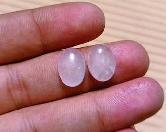 Natural Rose quartz Oval Shape Cabochon Lot Loose Gemstone Size - 4X6 Mm. To 20X30 Mm. At Very Low Price For Making All Jewelry.!!
