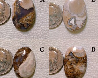 Attraktiver Maligano Jaspis Edelstein - Top Qualität - Maligano Jaspis Cabochon - poliert, flache Rückseite, loser Stein - Kristall für die Herstellung von Schmuck