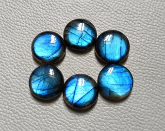 Gorgeous Blue Fire Labradorite Cabochon Hand Polish Loose Gemstone  sizes - 5,6,7,8,9,10,11,12,13,14,15,16,17,18,19,20,25,30 mm. For Her..