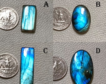 100% Natural LABRADORITE CABOCHON Blue Labradorite Gemstone lot AAA quality Mix Size Labradorite Stone, Blue Labradorite lot....