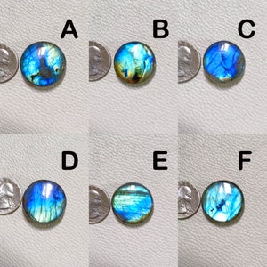 BEAUTIFUL~~Wholesale Lot AAA+ Blue  Fire Labradorite Cabochon Loose Gemstone For Jewelry Making Gemstone Mix Round Shape