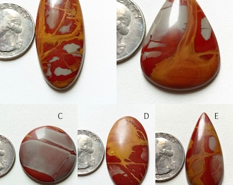 Cabochon di diaspro Noreena naturale - Forme e dimensioni miste - Pietra preziosa sfusa - Diaspro Noreena - Diaspro Noreena naturale ideale per gioielli.