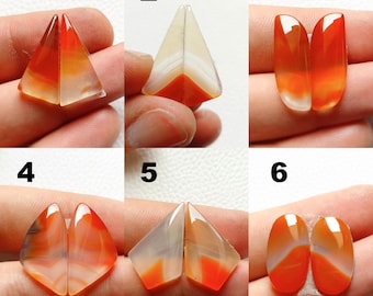 Impresionante par de ónix de ágata, par de ónix de ágata natural y par de aretes, piedra preciosa de ónix de ágata pulida, cabujón liso, alambre envuelto.