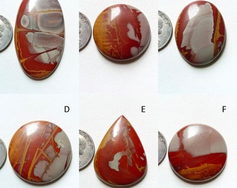 AMAGING~ Pietre semipreziose cabochon a forma mista di diaspro Noreena, ideali per gioielli avvolti in filo metallico.