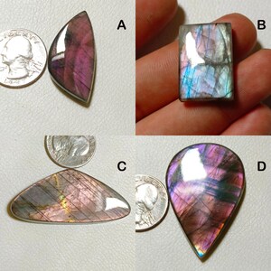 AAA + Multi lila Feuer Labradorit Cabochon lose Edelstein-Mix-Form & Größe zu sehr günstigen Preis für die Herstellung von Schmuck.!!