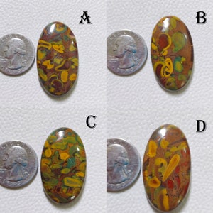 Natural Fruit Jasper Gemstone, Mix Shape Fruit Jasper Gemstone Cabochon, Loose Gemstone For Jewelry Making Supply, Gift For Her