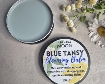 Balsamo detergente al tanaceto blu - Struccante - Cura naturale della pelle - Detergente idratante - Cosmetici biologici - Olio di neroli - Pelle pulita