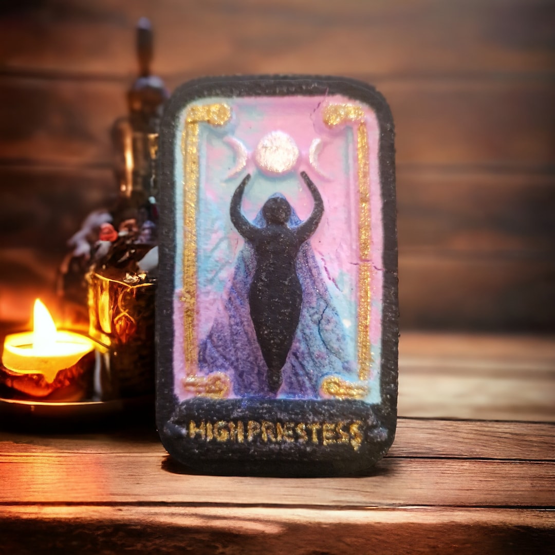 Hand Painted Tarot Card Bath Bomb the High Priestess Allergen Free Etsy