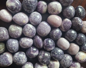 Lepidolite tumbles