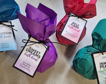 Bath Bomb - Moisturising Cocoa Butter Bath Bombs - Spa Gift - Self Care - Spa Gift - Vegan Pamper Cosmetics - Valentines Self Care Gift