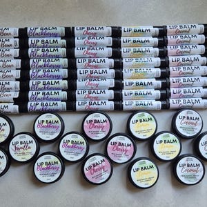 Beeswax Lip Balm, Shea Butter, Cocoa Butter Lip Balm, Natural Lip Balm, Flavoured Lip Balm, Organic Chapstick, Dry Lips, Chapped Lips image 3