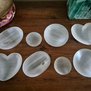 Natural Selenite Bowl - Perfect for Charging, Cleansing, and Meditation