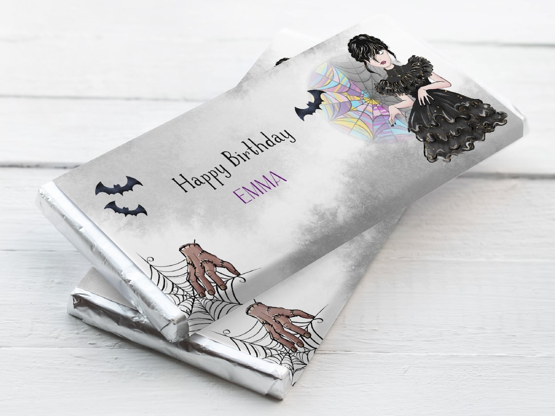 Wednesday Chocolate Bar Labels Wednesday Addams Birthday Etsy wednesday-chocolate-bar-labels-wednesday-addams-birthday-etsy