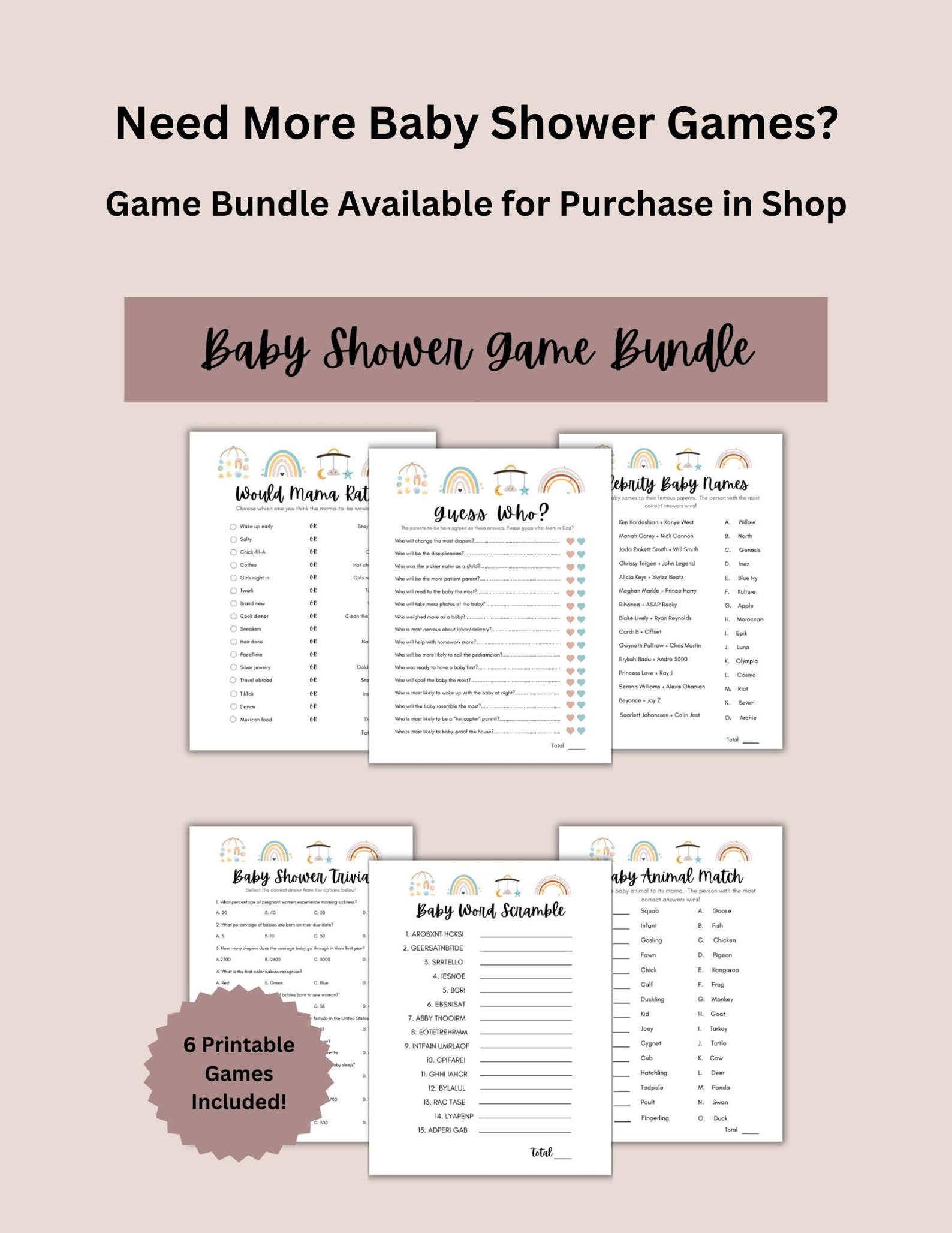 Black Mama Sayings Baby Shower Game With Answer Key, Fill in the Blank ...