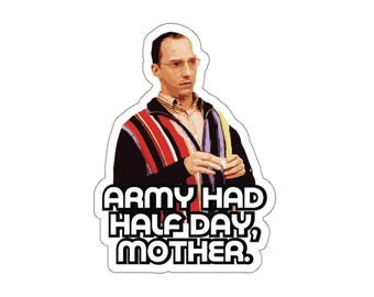 Buster Bluth Die Cut Sticker, Army, arrested development funny sticker