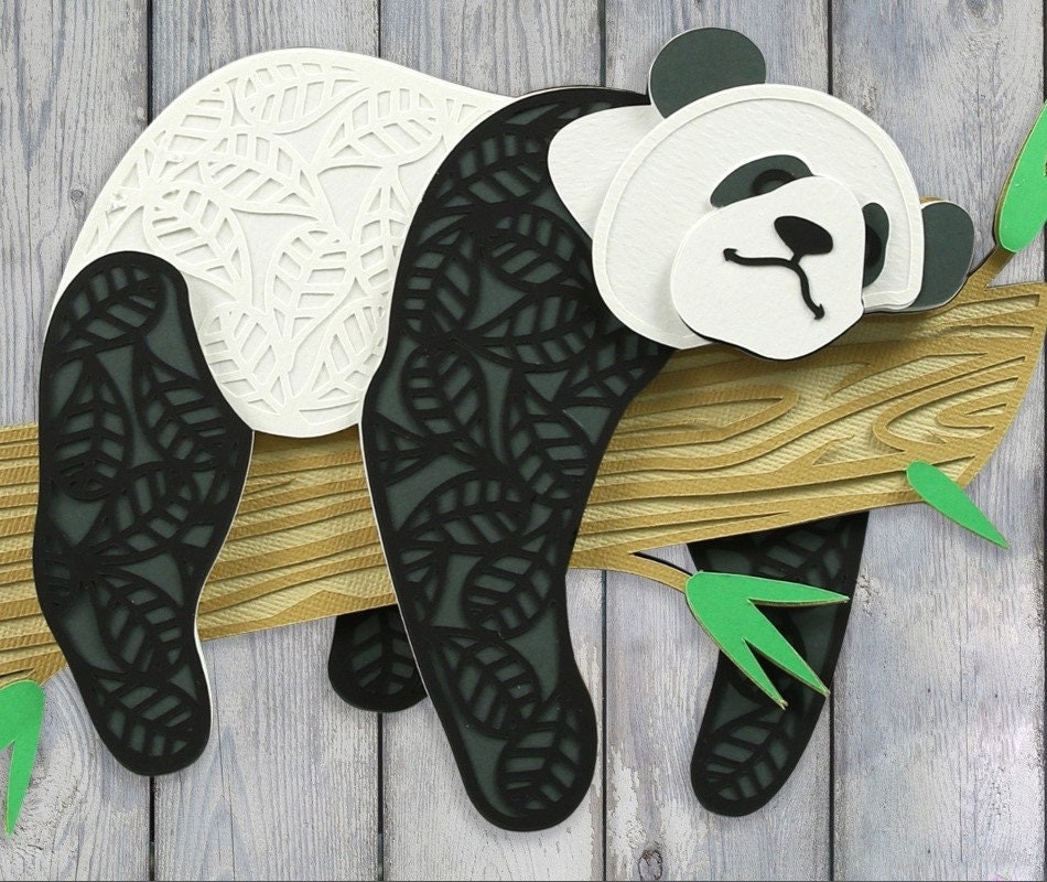 Laser Cut File Art Panda Dxf/svg File - Etsy