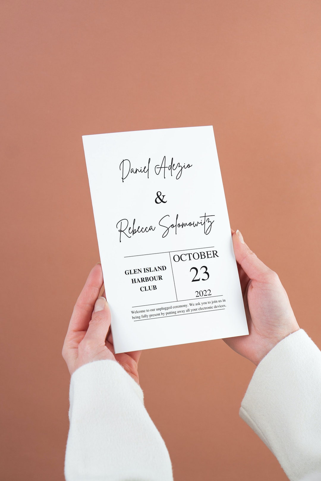 Wedding Program, Jewish Wedding Program, Editable, Jewish Wedding