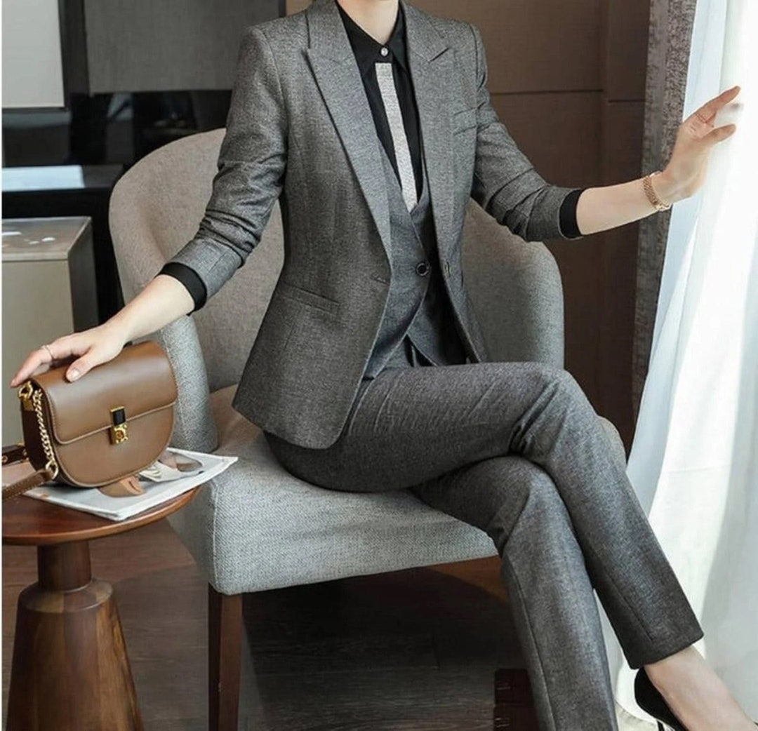 Women Three Piece Suit Two Piece Suit/top/womens Suit/womens Suit Set ...