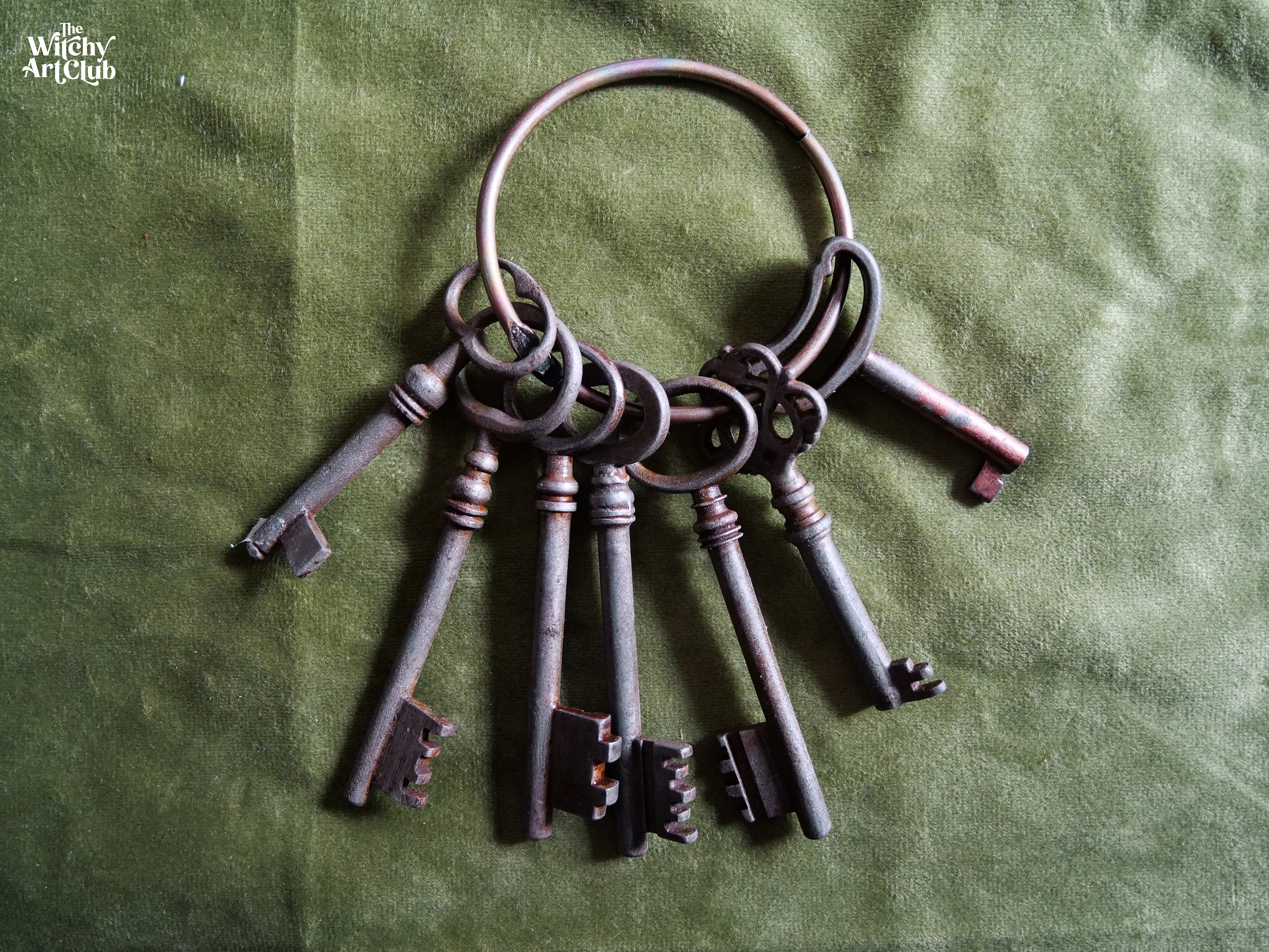 Hecate Skeleton Key Pendant / Witch Fantasy Key / Altar Tool / 