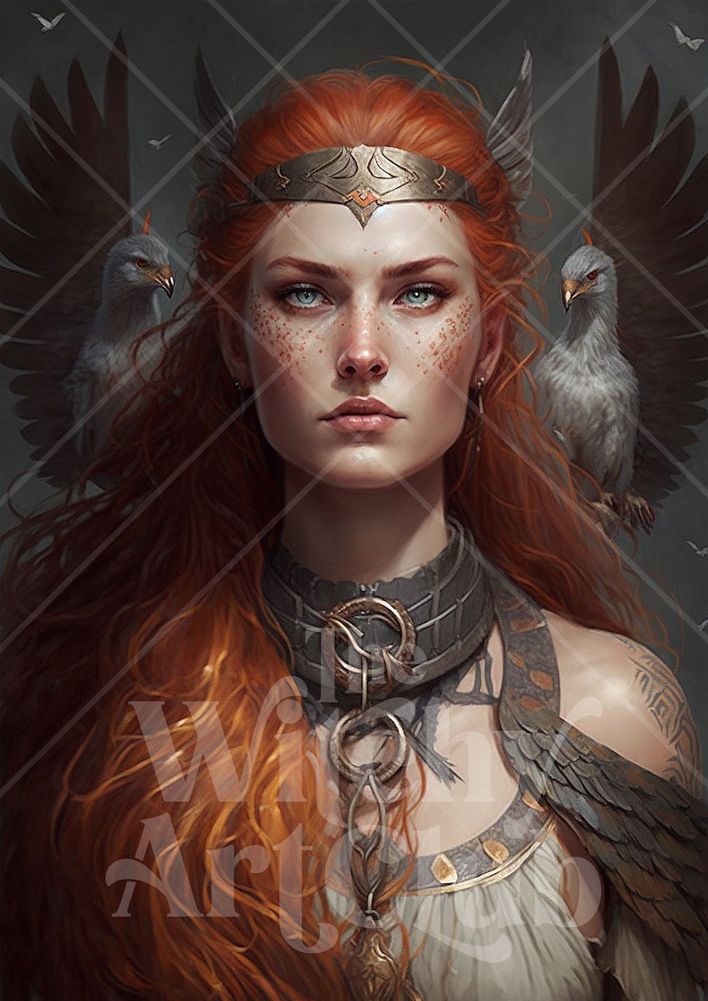 Freya Norse Goddess Artwork Goddess of Love Fertility and - Etsy