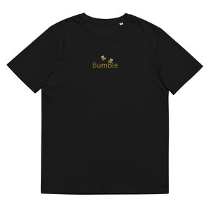 Unisex bumblebee embroidery tee