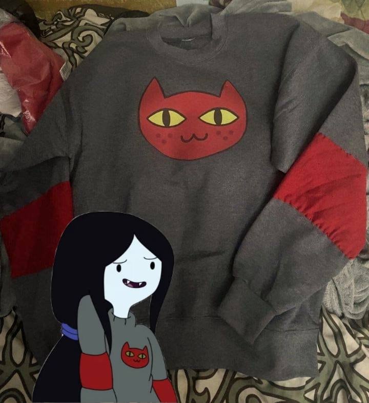 Adventure Time Marceline Cat Sweater - Etsy