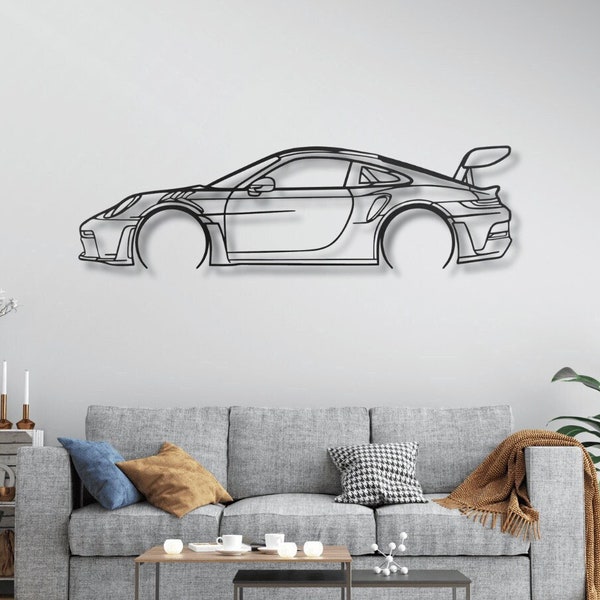 Auto Silhouette Metall