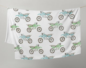 Dirt Bike Throw Blanket