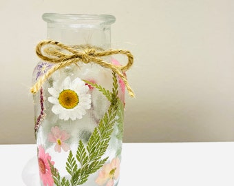 Pressed Flower Lantern - Easter gift