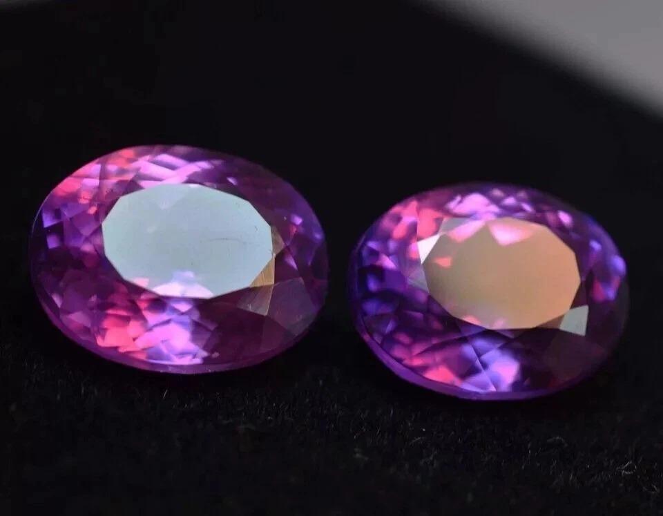 Pierre Précieuse Tanzanite Violette Naturelle - Taille émeraude 15x10x8mm - Qualité Exceptionnelle