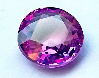 7 Carats Natural Alexandrite round Shape Facet Color Changing Alexandrite Loose Alexandrite Stone Ring Size Alexandrite Pendant Size