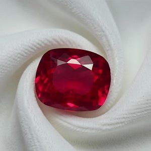 9 Ct facettierte zertifizierte natürliche Rubin Kissenschliff unbehandelt Burma Taubenblut roter Rubin Edelstein lose Rubin Ringe | Kostenlose Standardlieferung