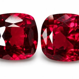 16 Ct Faceted Certified Natural Ruby Cushion Shape untreated Burma Pigeon Blood Red Ruby Gemstone Loose ruby Rings | Free Standard Delivery
