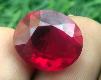7 Carat Certified natural ruby Brighter Pure, Vibrant Burma Pigeon Bloody Red Color Loose Ruby finest Oval Shape Loose Gemstone