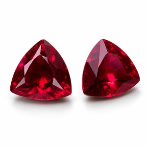 High Quality 14 Ct Certified natural ruby burma Pigeon Blood Red Ruby Excellent Trillion Shape Loose ruby Gemstone | raw ruby pendent