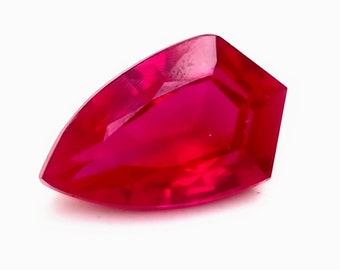 Natural Ruby Bloody Mozambique Red Ruby Excellent Fancy Cut 8 Ct CERTIFIED Loose Gemstone Faceted Ruby Ring | Free Standard Delivery |