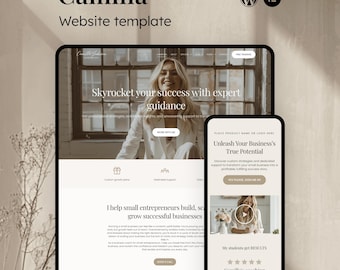 Kit de plantillas de sitios web femeninos de Elementor Pro para coaches y creadores