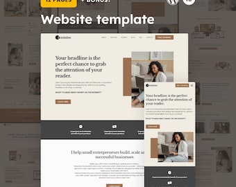 Kit de plantillas web Elementor Pro para coaches y creadores de cursos