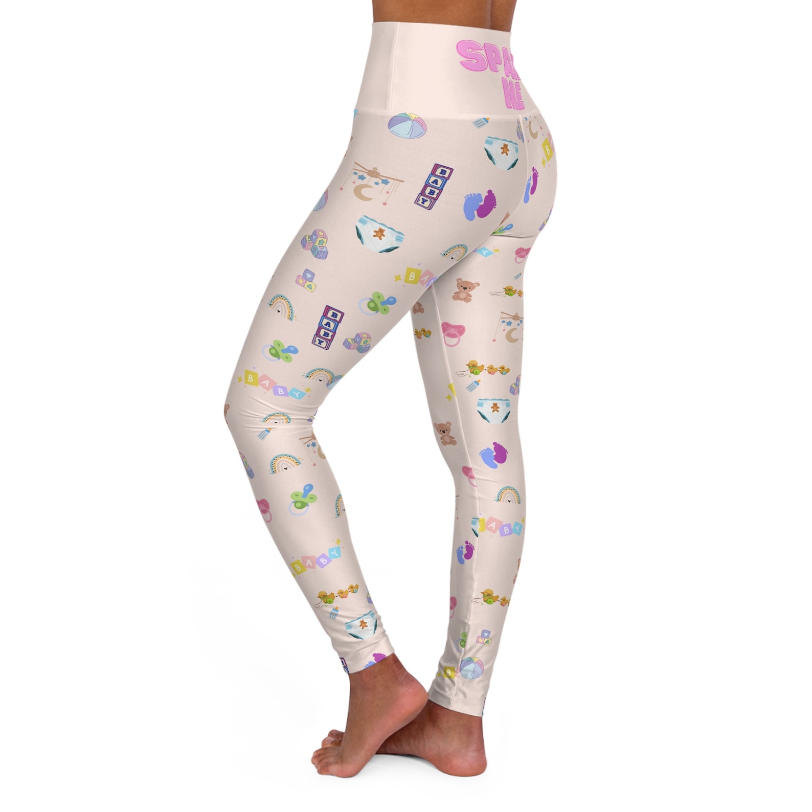 ABDL SPANK ME High Waisted Yoga Leggings. Adult Baby Clothing. - Etsy