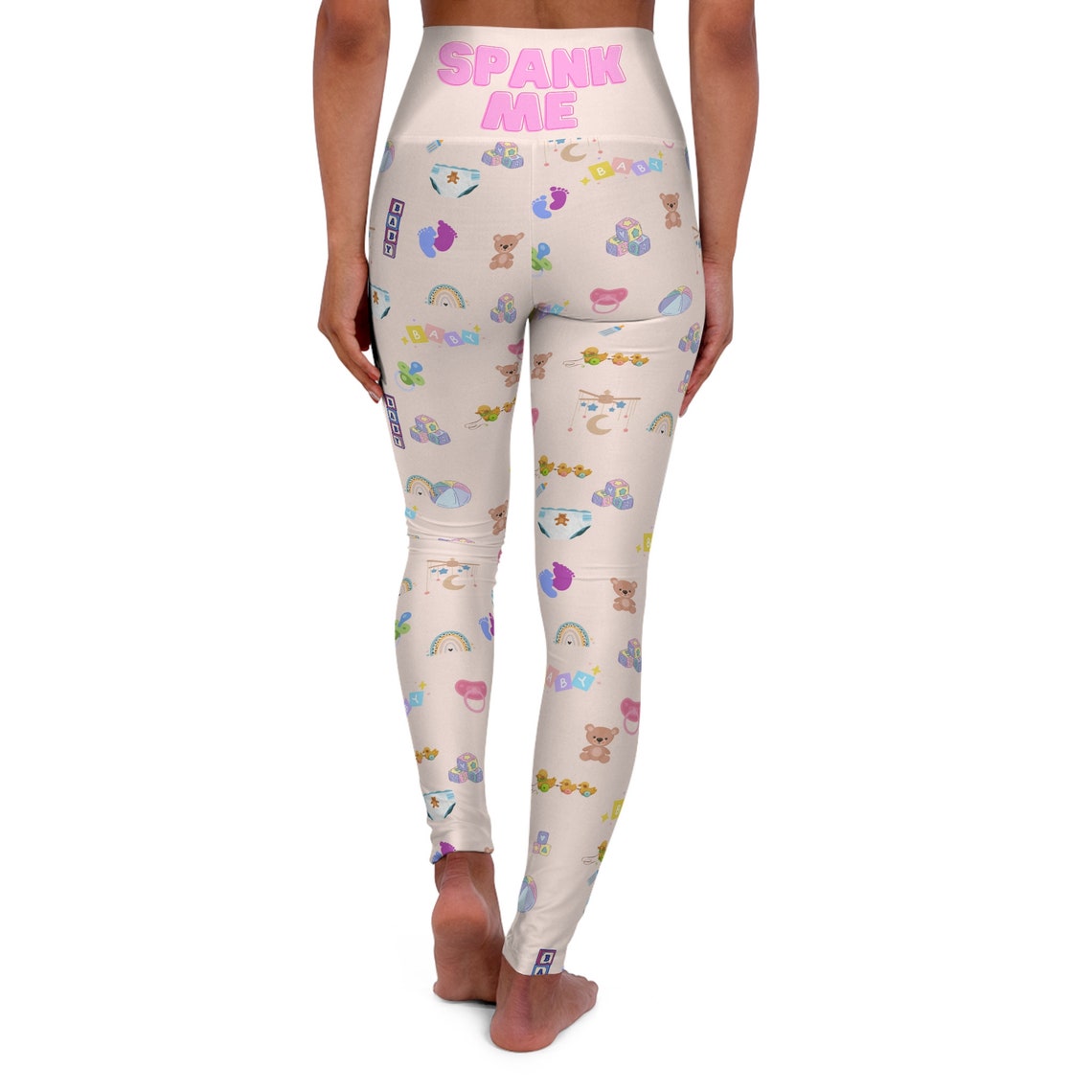 ABDL SPANK ME High Waisted Yoga Leggings. Adult Baby Clothing. - Etsy