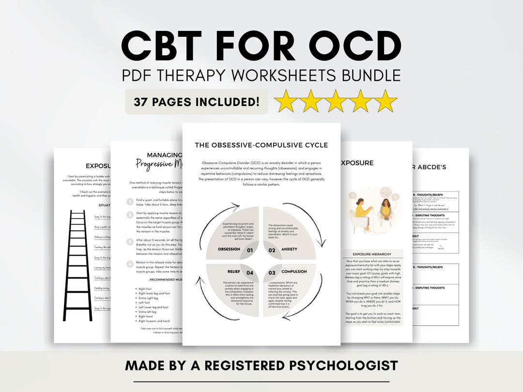 CBT Worksheets for OCD: Cognitive Behavioral Therapy Exercises ...