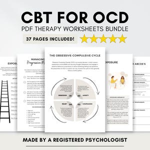 KBT-arbetsblad för OCD: Kognitiva beteendeterapiövningar (utskrivbara och ifyllbara)