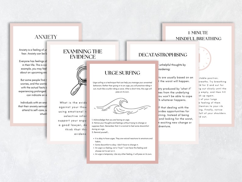 Anxiety Coping Skills Cards
