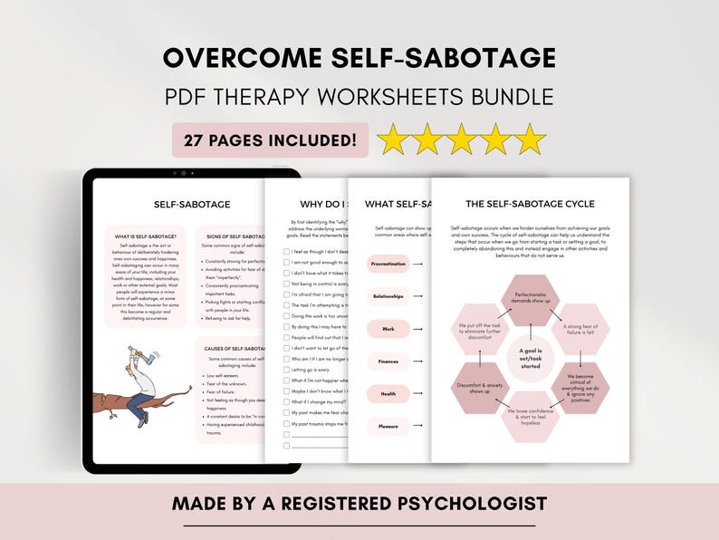 Self Sabotage Worksheets